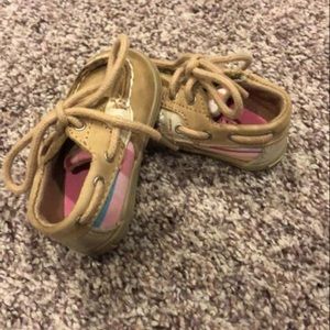 Baby girl size 1 Sperry’s
